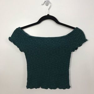 American Eagle Off-the-Shoulder Crop Top